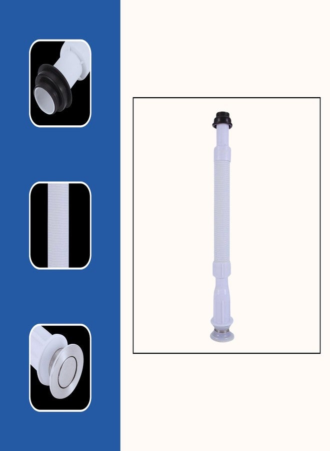 NEW WARE Flexible Waste Pipe with Waste Coupling for Wash Basin, Sink & Drain Water Outlet | Easy Install Bathroom & Kitchen Waste Pipe - Image 5